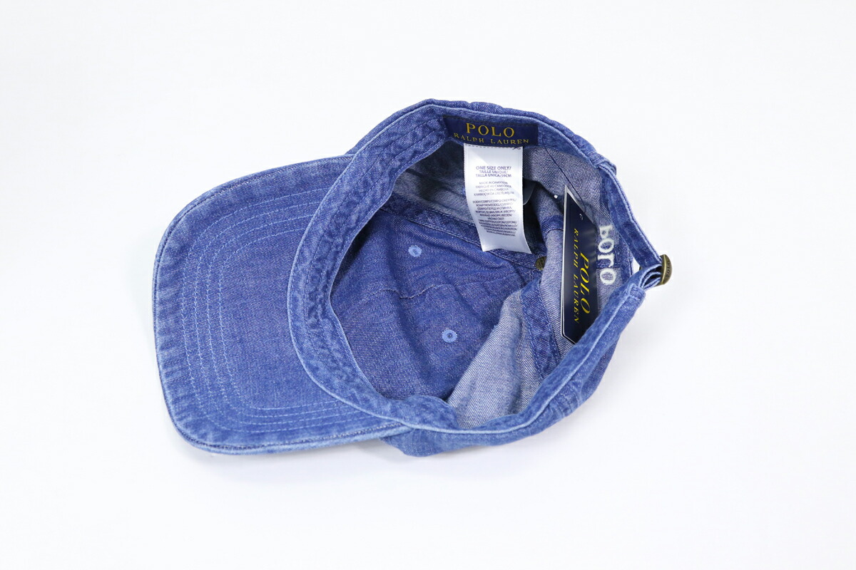 楽天市場】ポロ ラルフローレン デニム キャップ ワンポイント