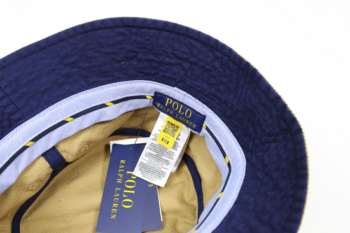 楽天市場】ポロ ラルフローレン ポニー刺繍 コーデュロイ バケット