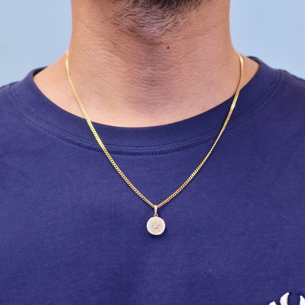 楽天市場】ペンダントトップ メンズ 18金 K18 18K ダイヤモンド 後光