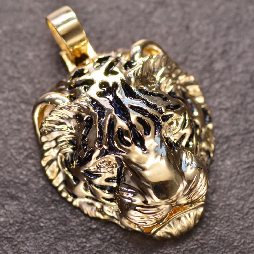 楽天市場】ペンダントトップ メンズ 18金 K18 18K タイガー 虎