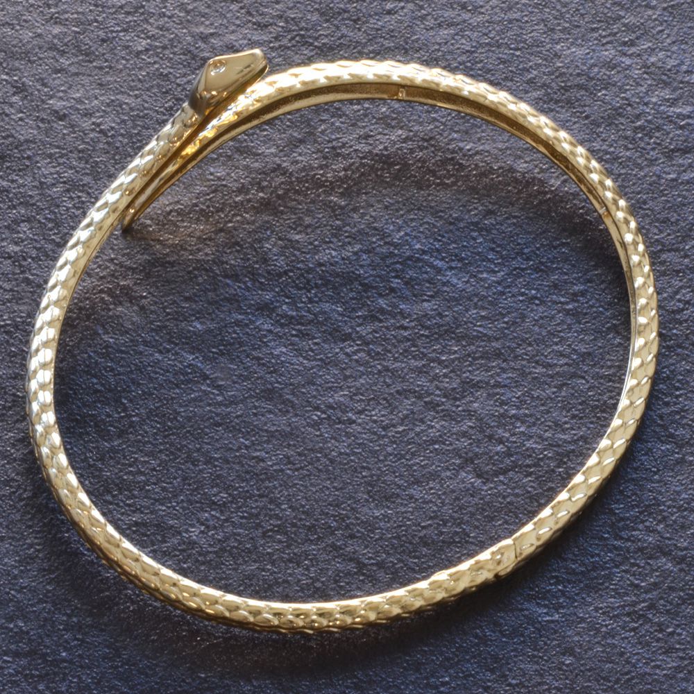 楽天市場】バングル メンズ K18 18金 18k イエローゴールド 蛇