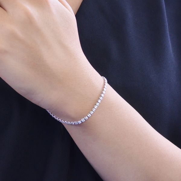 楽天市場】ブレスレット ダイヤモンド 3カラット プラチナ テニス