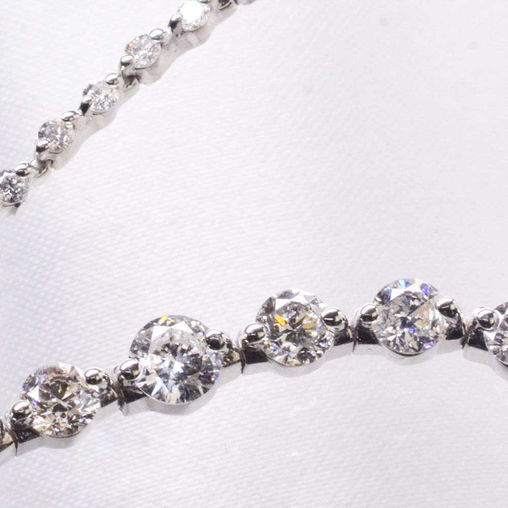 楽天市場】ダイヤモンド テニスネックレス 5カラット プラチナ テニス