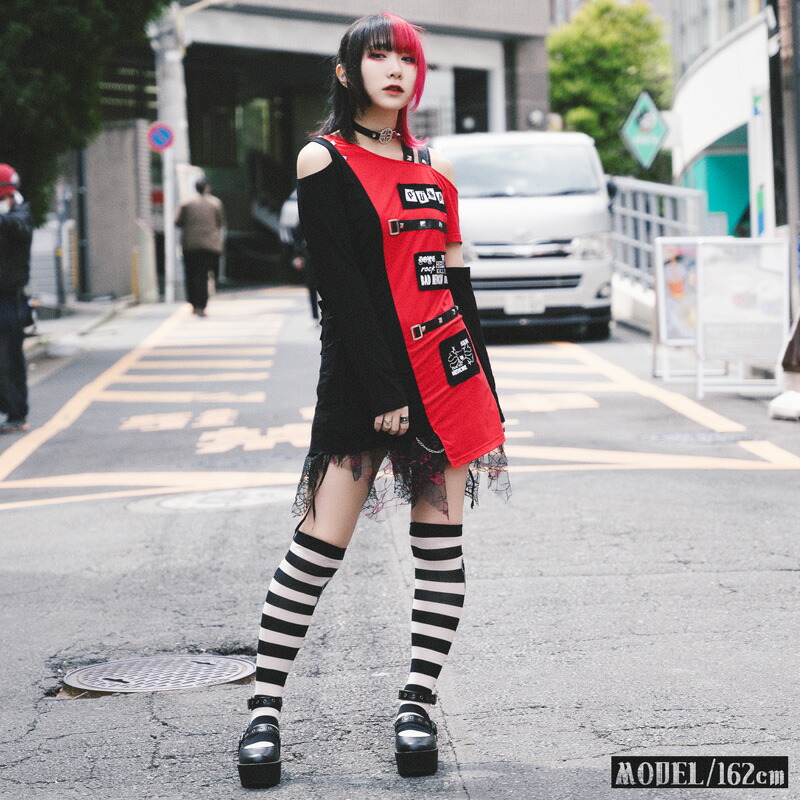 MAD PUNKS スカル ゴスロリドクロ ⭐︎ Lサイズ MAD PUNKS スカル