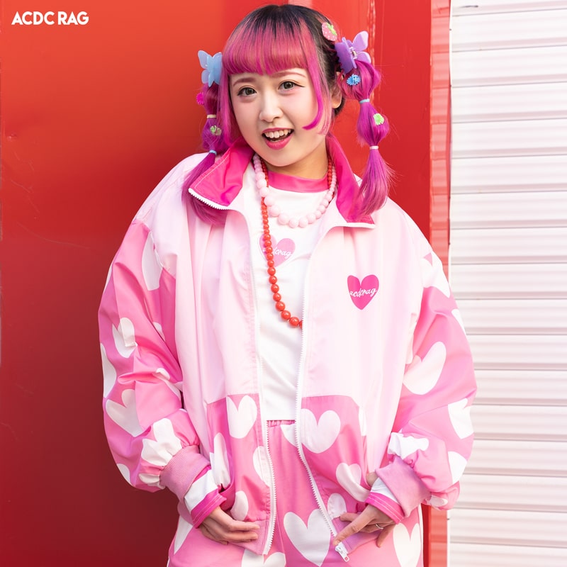 楽天市場】ハート ジャケット 長袖 y2k 原宿系 原宿 派手カワ