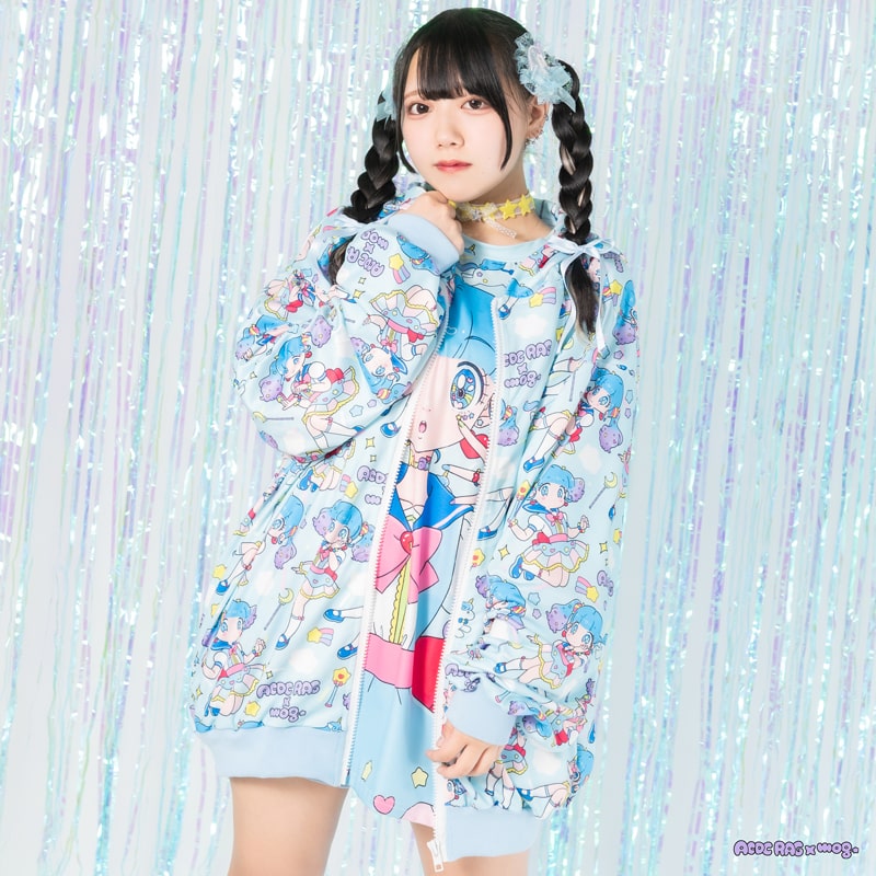 楽天市場】ゆめちゃん ZIPパーカー 長袖 原宿系 原宿 派手カワ