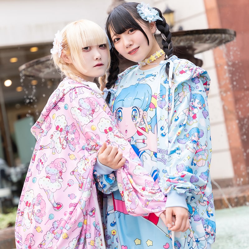 楽天市場】ふわちゃん ZIPパーカー 長袖 原宿系 原宿 派手カワ