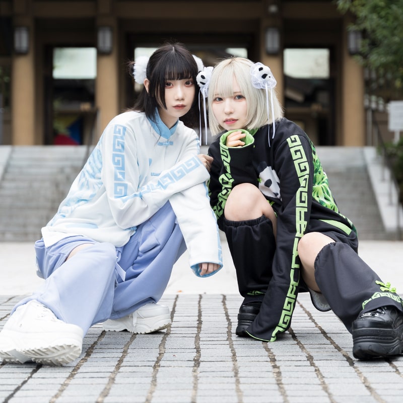 楽天市場】パンダチャイナ ジャケット 長袖 原宿系 原宿 派手カワ