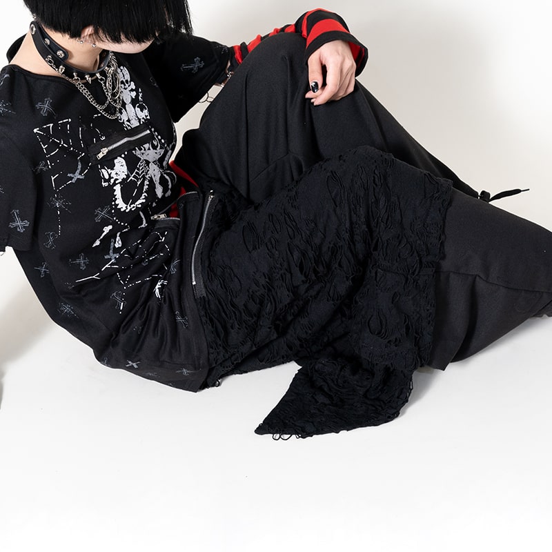 楽天市場】NEWエプロンワイドパンツ サルエルパンツ ワイドパンツ