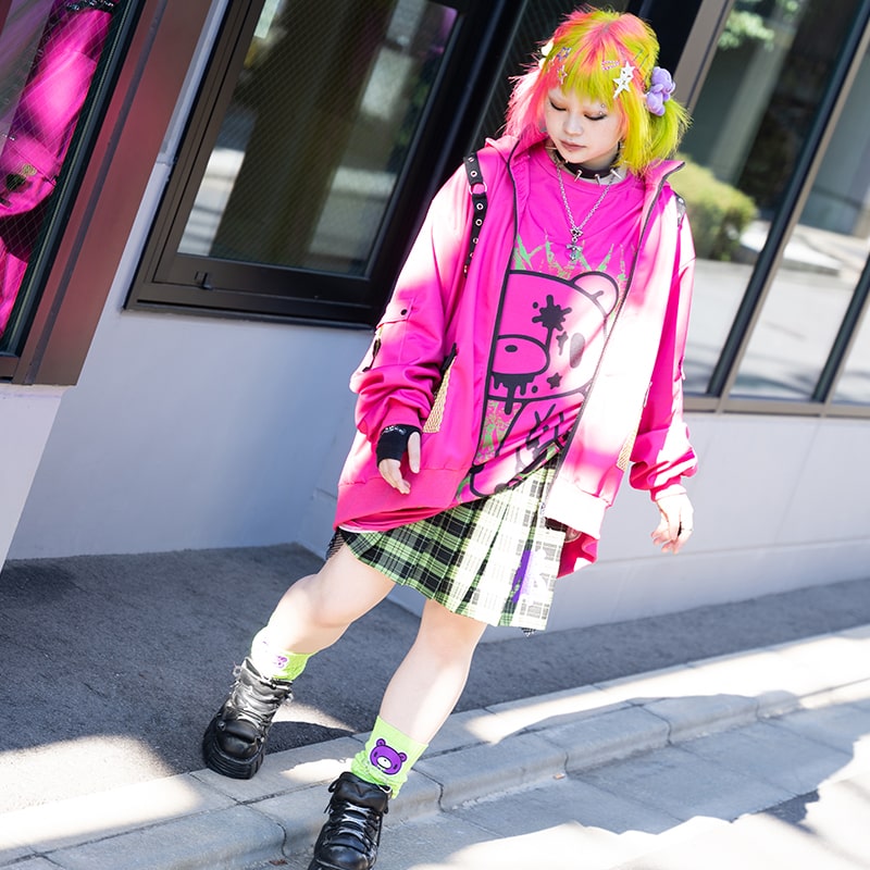 楽天市場】ビビッドグルーミー メッシュジャケット パーカー 長袖 原宿