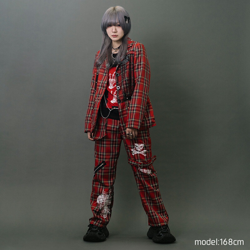 楽天市場】PUNKSクロスジャケット パンク ロック ファッション V系