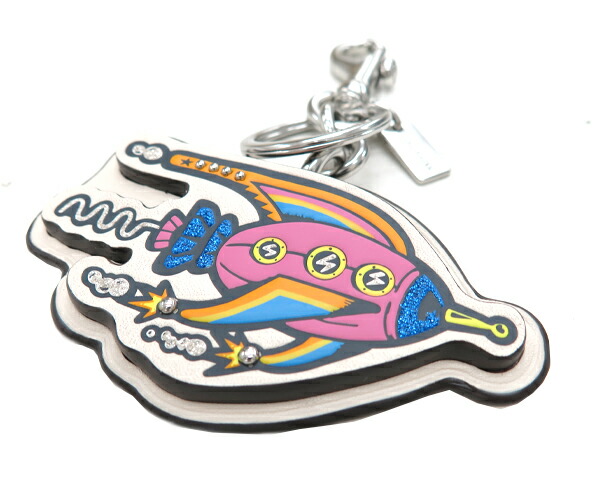 楽天市場】コーチ(COACH) レザーロケット バッグチャーム(CW495