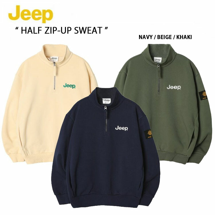 楽天市場】Jeep ジープ スウェット Half Zip-Up Sweat ハーフジップ