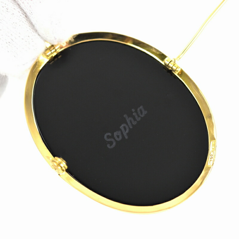 楽天市場】カメオ ブローチ ペンダントトップ 2WAY 18金 18k イエロー