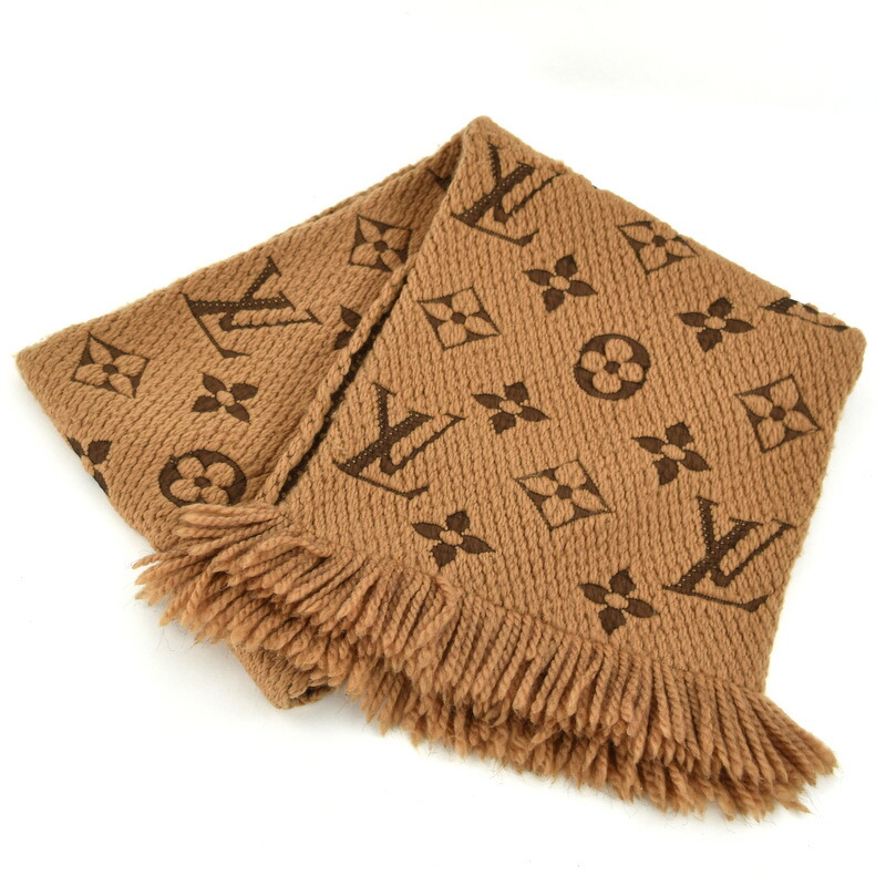 楽天市場】ルイヴィトン マフラー エシャルプ・ロゴマニア キャメル