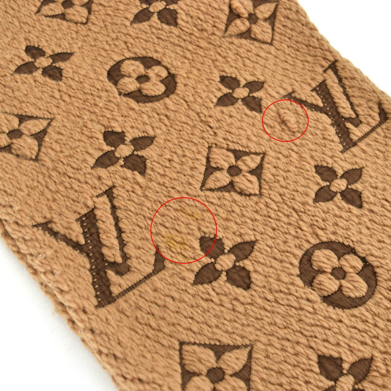 楽天市場】ルイヴィトン マフラー エシャルプ・ロゴマニア キャメル