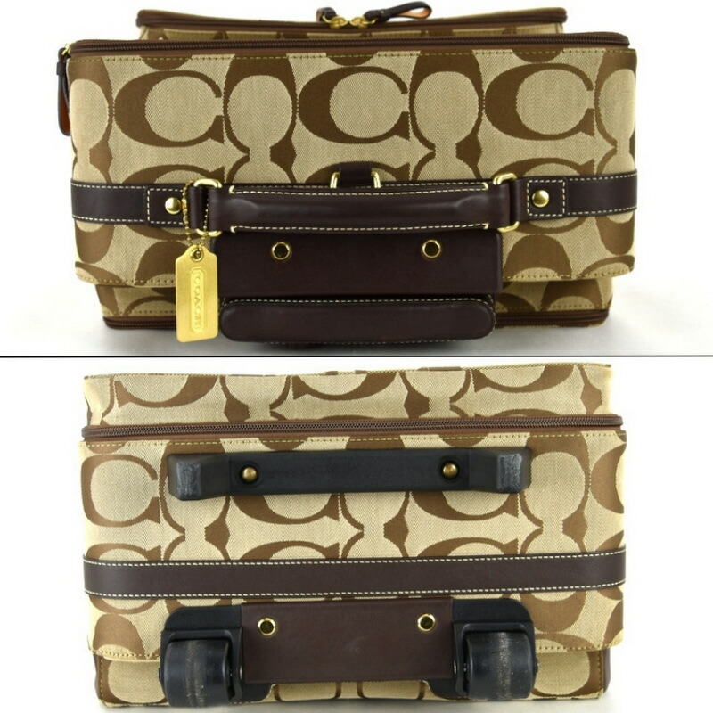 楽天市場】コーチ バッグ キャリーケース 77020 シグネチャー ベージュ