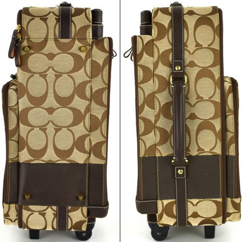 楽天市場】コーチ バッグ キャリーケース 77020 シグネチャー ベージュ