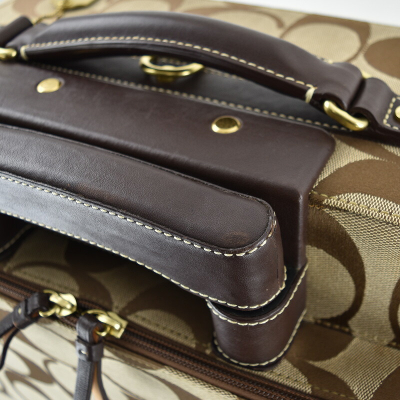 楽天市場】コーチ バッグ キャリーケース 77020 シグネチャー ベージュ