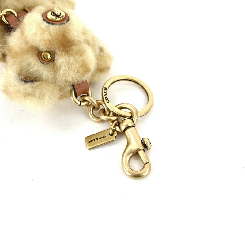 楽天市場】コーチ ベアバッグチャーム シグネチャーシアリング CH112