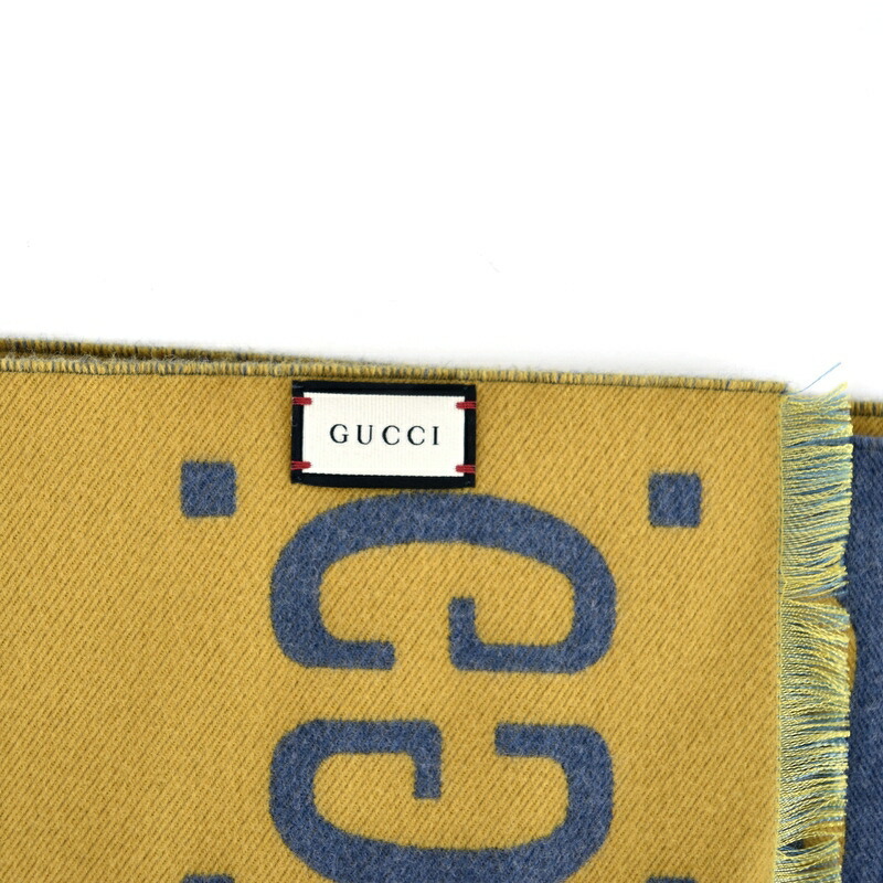 楽天市場】グッチ マフラー レディース GGジャガードウールシルク