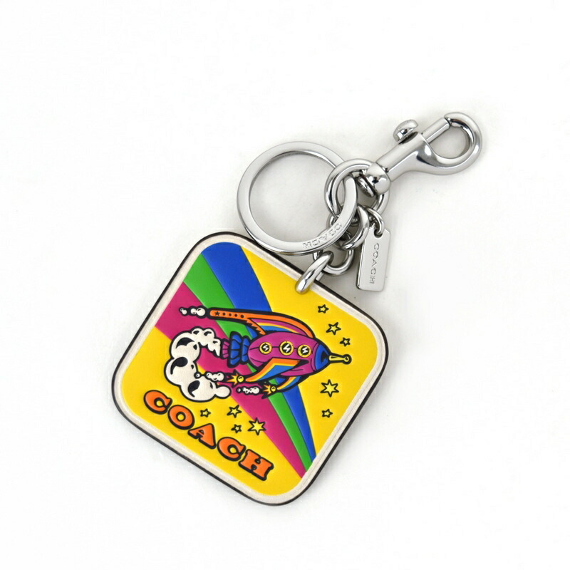 コーチ カラフルボーダー ホーボー ハーフムーン チャーム付き コーチ