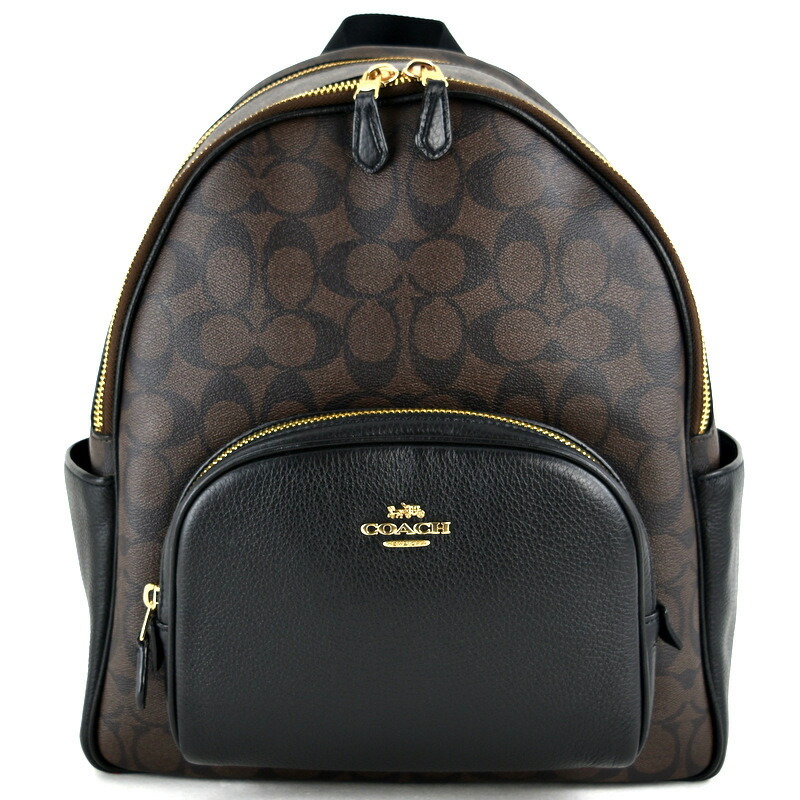 楽天市場】コーチ リュック 5671 シグネチャー ダークブラウン