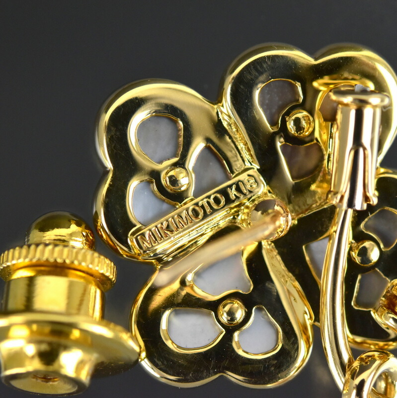 楽天市場】ミキモト ブローチ 2WAY ピクウェ クローバー 四つ葉 シェル