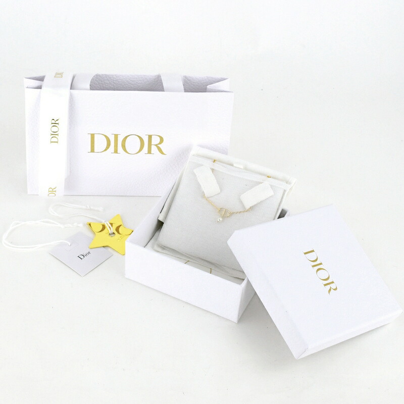 楽天市場】ディオール プチCD ネックレス ゴールドトーンメタル