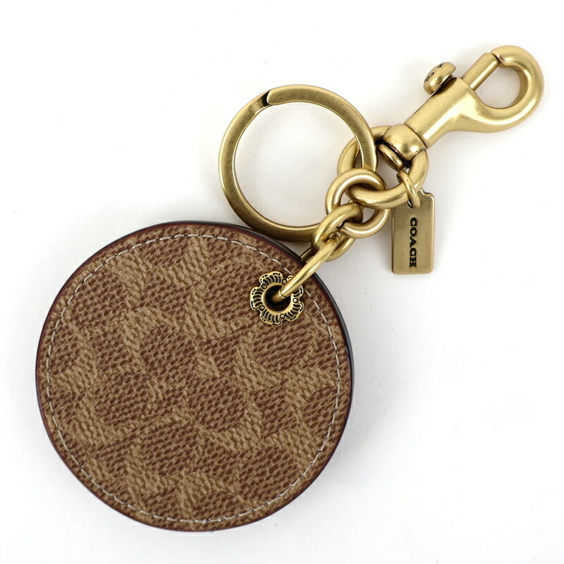 る*い様 COACHのブラウンケースとフォトアルバム型のキーホルダー 2個