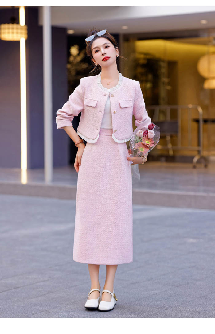 楽天市場】スカートスーツ 2点セット セットアップ レディース