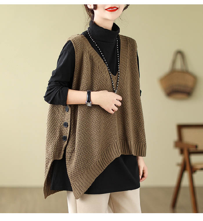 楽天市場】ニットベスト レディース 春 秋 冬 ニットタンクトップ V