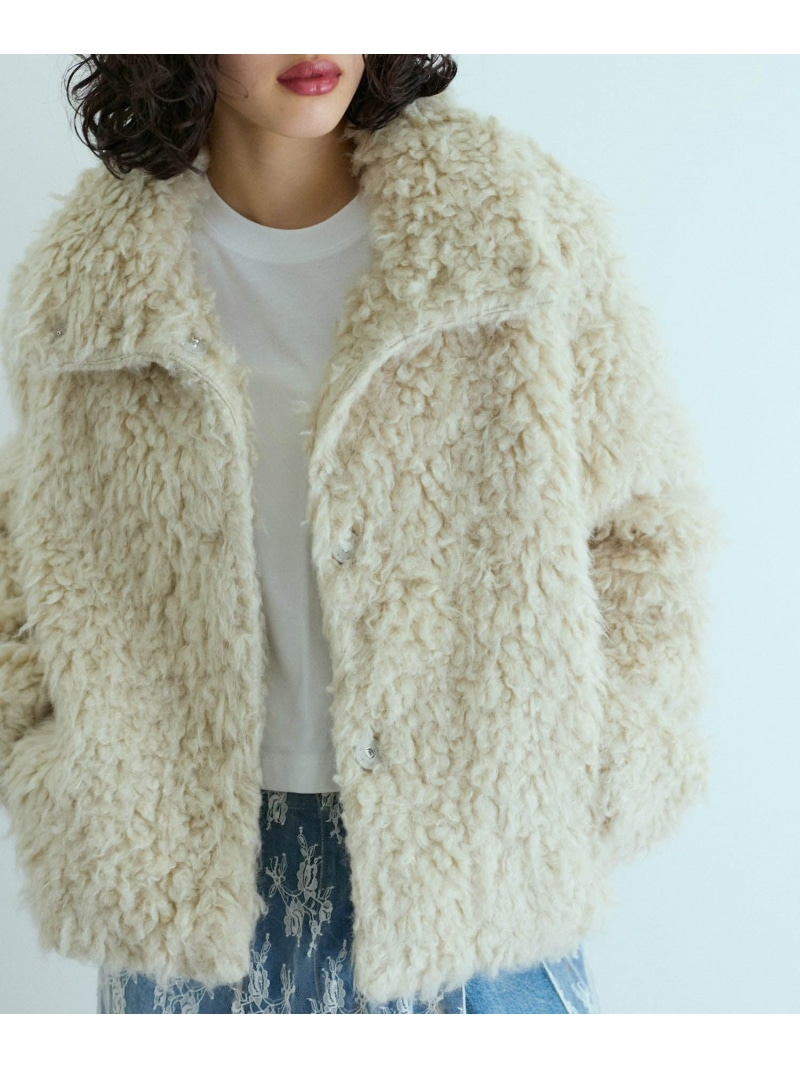 楽天市場】【SALE／30%OFF】EcopeLループファーハーフコート ADAM ET