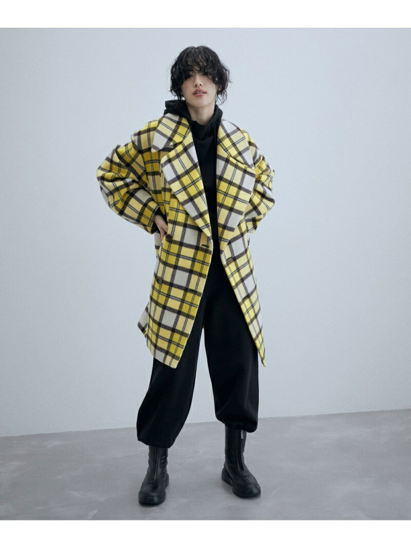楽天市場】【SALE／50%OFF】MANTECO ビッグラペルチェックコート ADAM