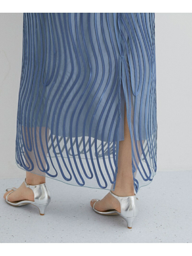 楽天市場】【オケージョン対応】ラインアートシアーワンピース ADAM ET