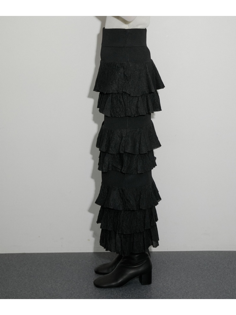 楽天市場】【サステナブル】ニットフリルスカート ADAM ET ROPE' FEMME