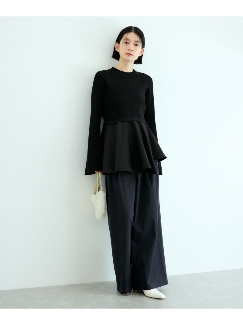 楽天市場】【サステナブル】・【オケージョン】ペプラムコンビニット