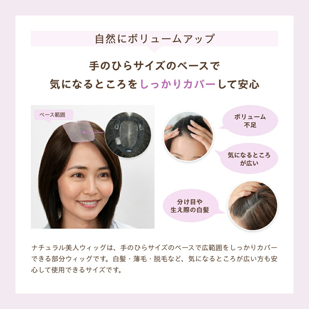 楽天市場】ウィッグ 部分ウィッグ トップピース アデランス Raffine