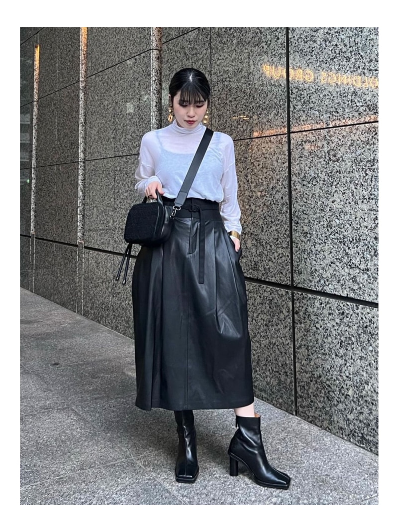 楽天市場】【SALE／50%OFF】フェイクレザースカート ADORE アドーア