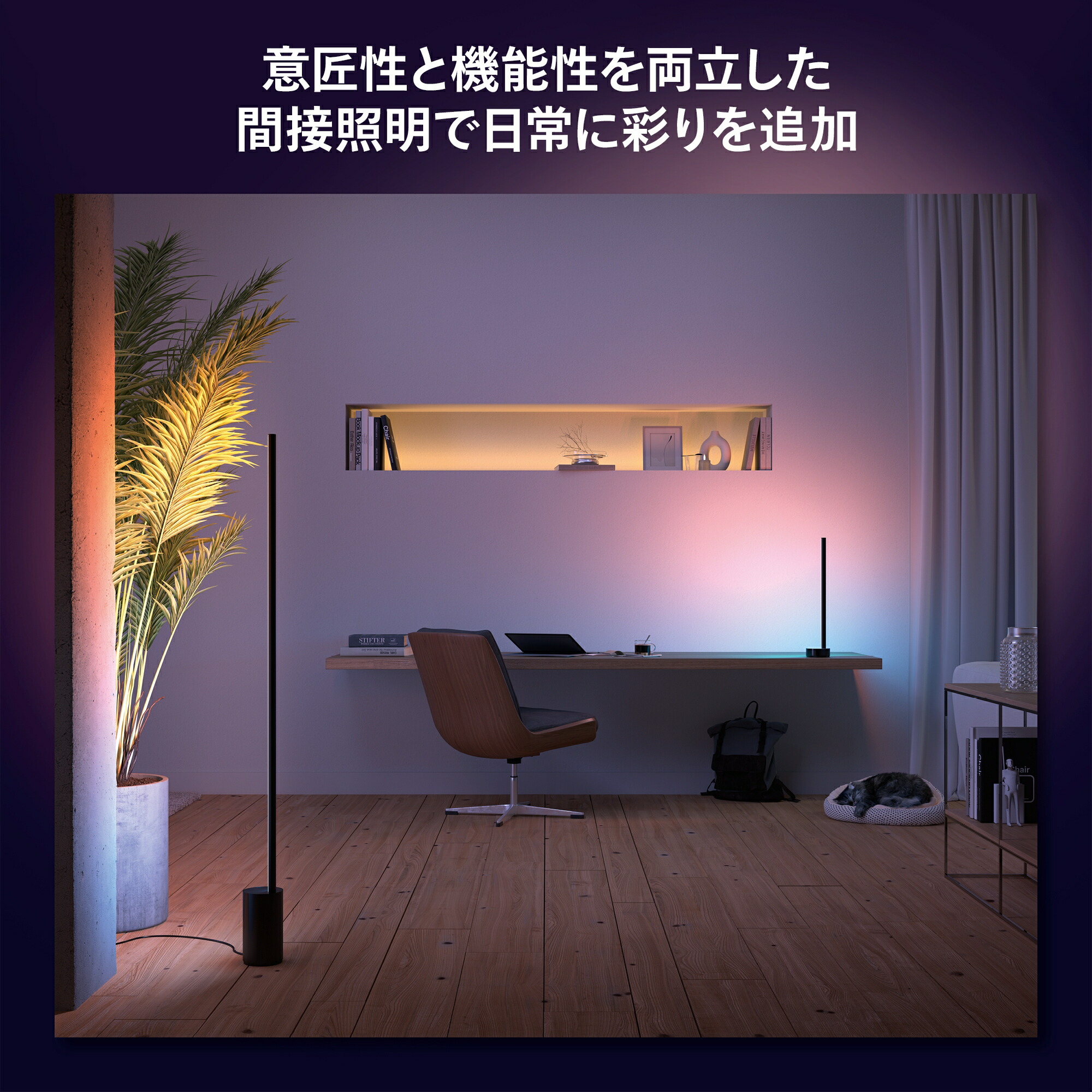 楽天市場】【公式】Philips Hue Gradient Signe floor black