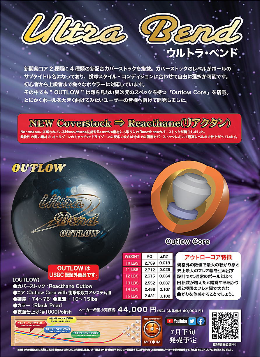 楽天市場】【ABS】 ウルトラベンド 【LV 3.0】 : ボウラーズショップ