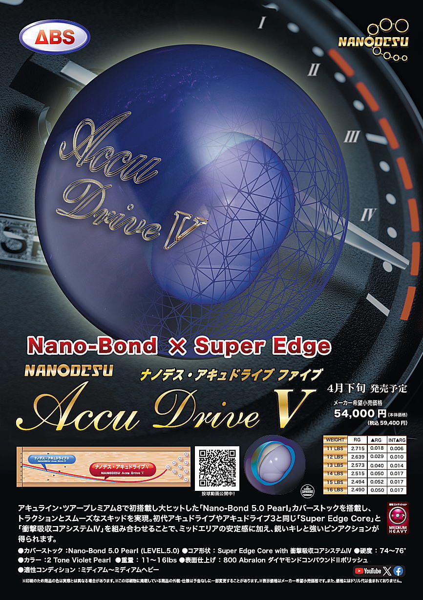 楽天市場】【ABS】 ナノデス・アキュドライブ5 : ボウラーズショップ