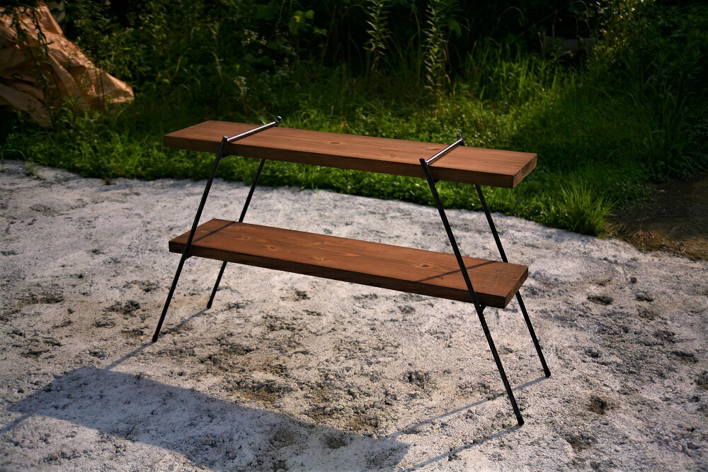 楽天市場】【アイアン・宮崎県産】 アイアンレッグ ラダーシェルフ (高