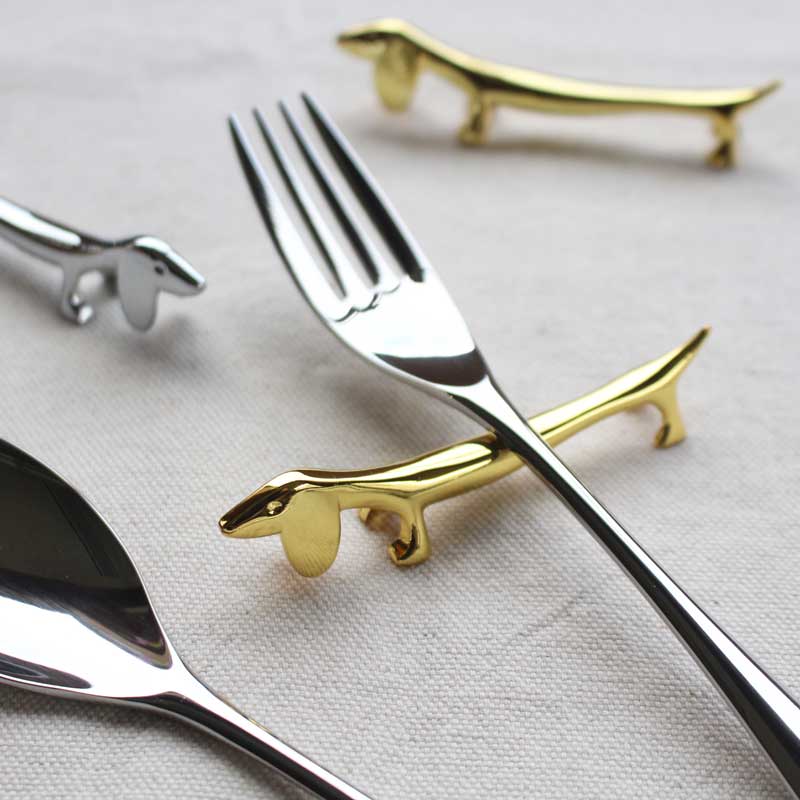 楽天市場】【ナイフレスト ダックスフンドゴールド】Knife rest