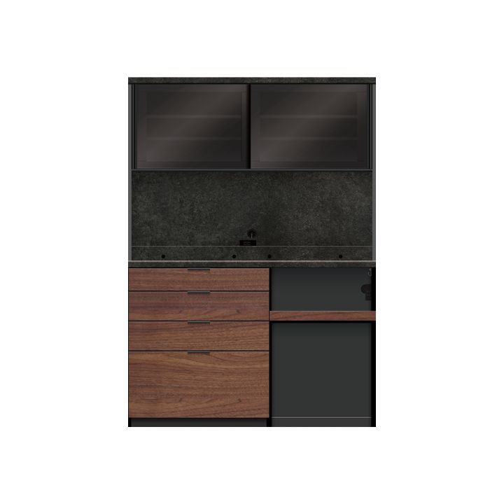 楽天市場】パモウナ 食器棚 幅140cm 奥行50cm 高さ198cm RU 完成品 棚