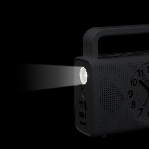 楽天市場】RHYTHM リズム クロック 防災ラジオ 目覚まし時計 手動発電