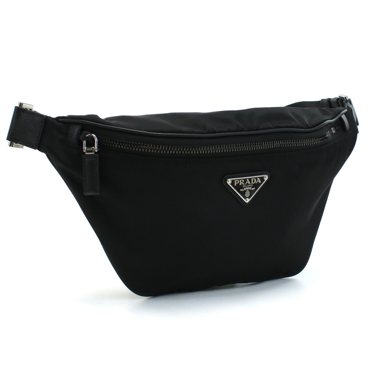 楽天市場】PRADA プラダ Re-Nylon xサフィアーノレザー ベルトバッグ