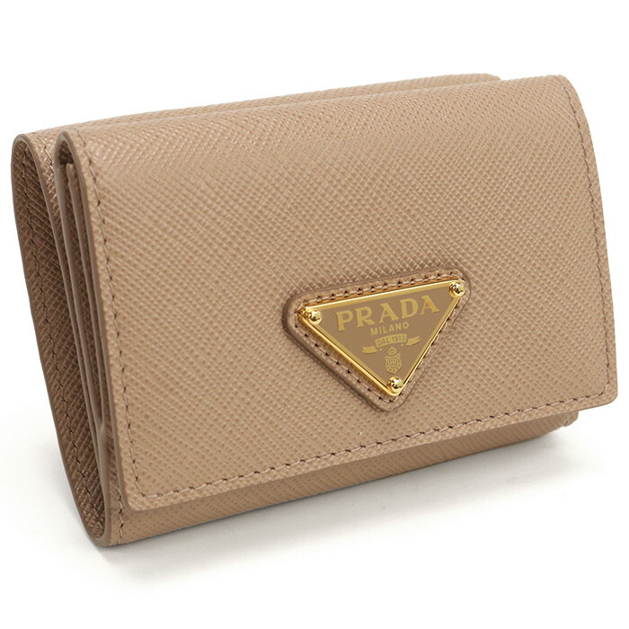 楽天市場】プラダ 三つ折り財布 ベージュの通販
