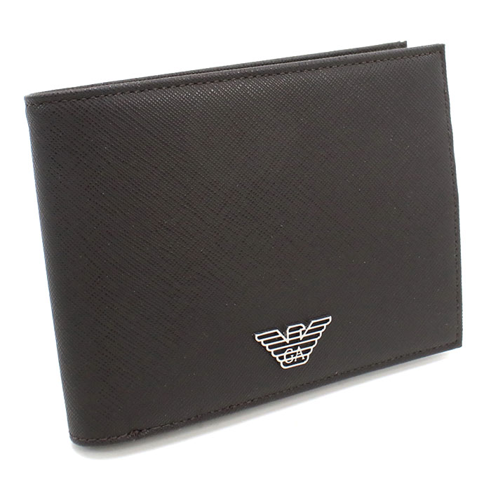 楽天市場】アルマーニ 二つ折り 財布 ブラウンの通販