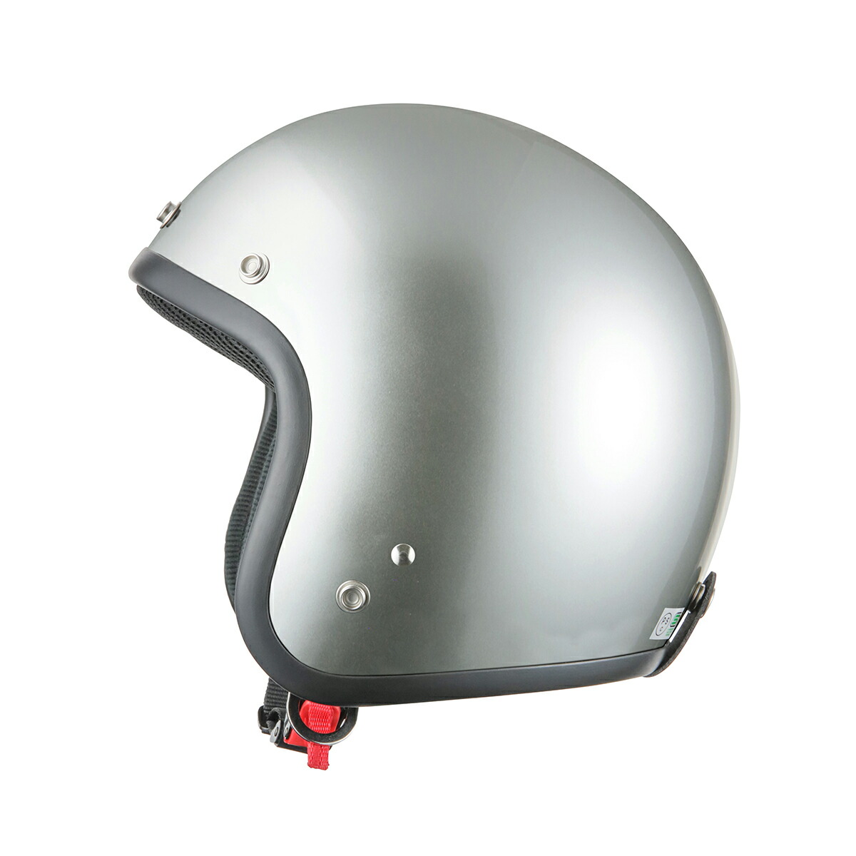 楽天市場】バイクヘルメット スモールジェット シルバー フリーサイズ